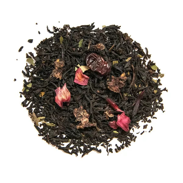 Té negro con frutos del bosque