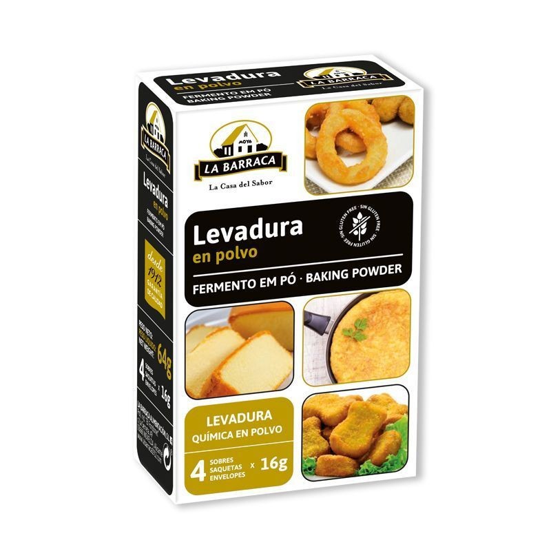 Levadura en polvo (4 sobres)