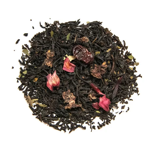 Té negro con frutos del bosque